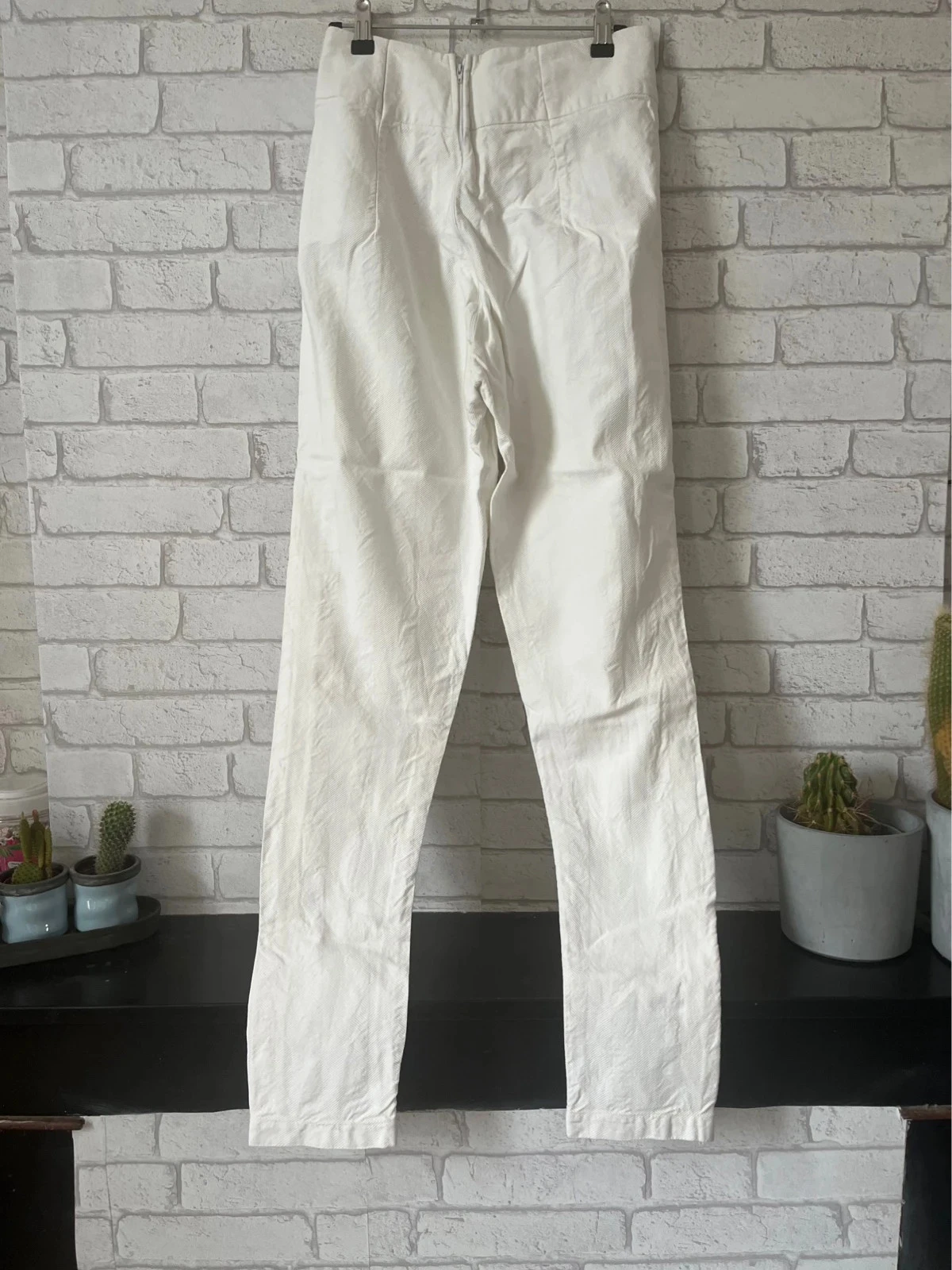 Pantalón de mujer blanco de corte ajustado – Talla 34/36 – photo 3